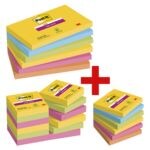 Post-it Super Sticky Set herkleefbate notes »Carnival Collection« 3 formaten, 24 stuks, 2160 bladen (totaal), gesorteerd in kleuren 6556SR