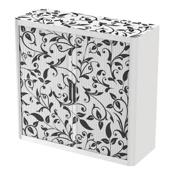 Kast met roldeuren motief ornamenten