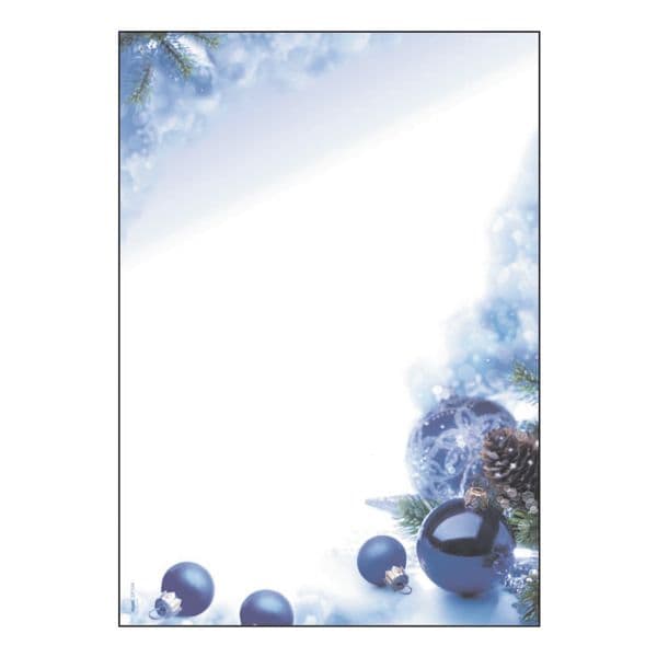 Kerstmotiefpapier »Blue Harmony«