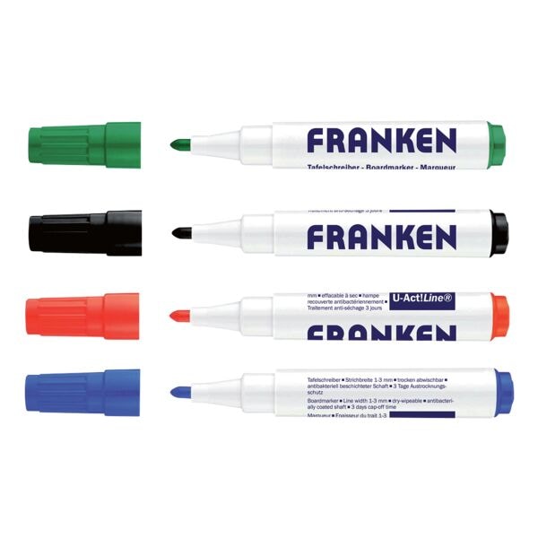 Pak met 4 whiteboardmarkers »U-Act! Line Z1999«