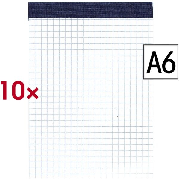 Pak van 10 notitieblokken A6
