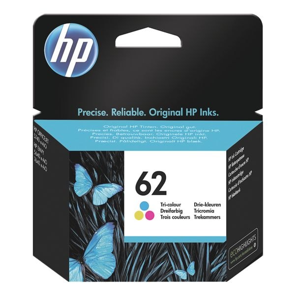Inktpatroon »C2P06AE« HP 62 CMY