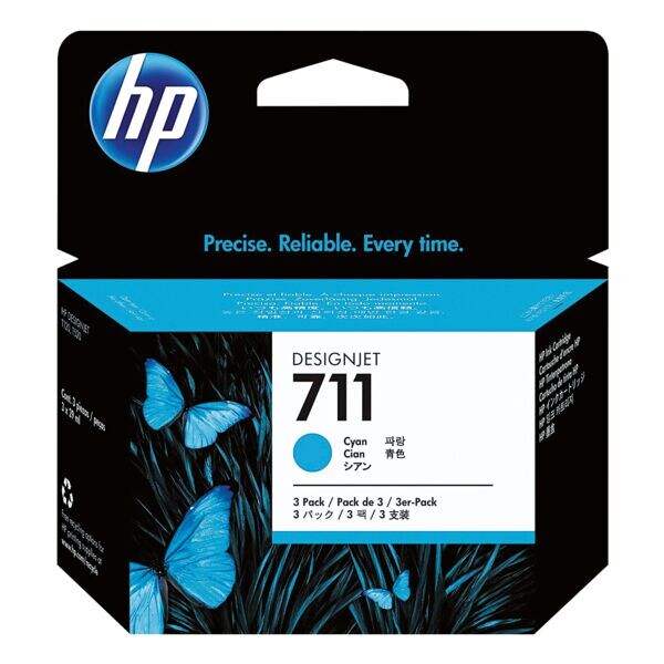 Pak met 3 inktpratronen »CZ134A» HP 711