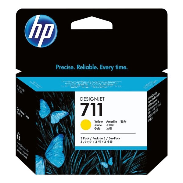 Pak met 3 inktpratronen »CZ136A« HP 711