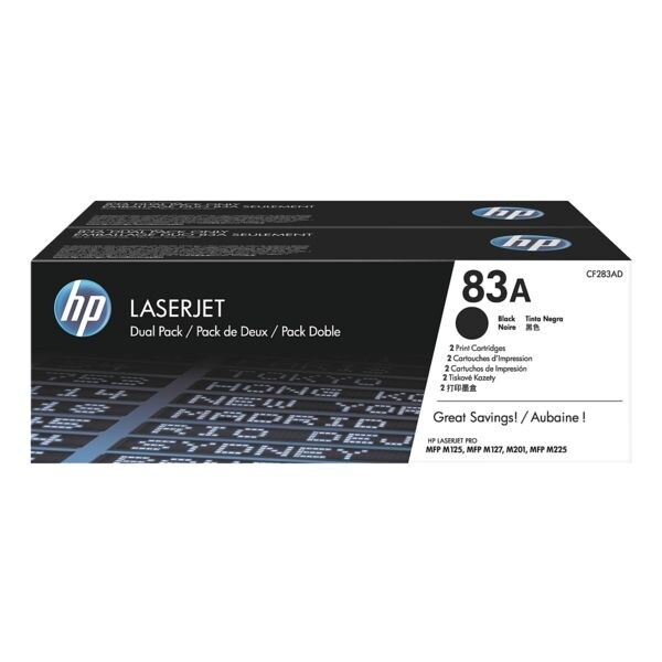 2x tonercassette »CF283AD« HP 83A