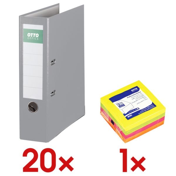 20x ordner »Exclusive I« incl. 1x kubusblok herkleefbare notes