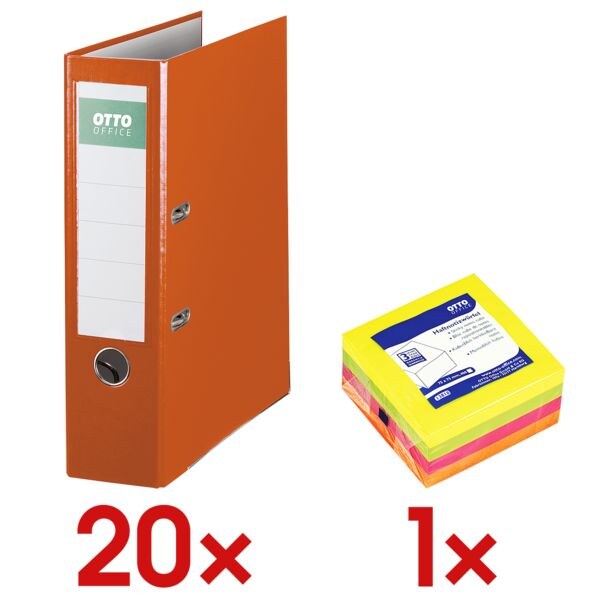 20x ordner »Exclusive I« incl. 1x kubusblok herkleefbare notes
