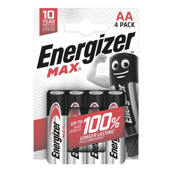 Pak met 4 batterijen »Max Alkaline« Mignon / AA / LR06