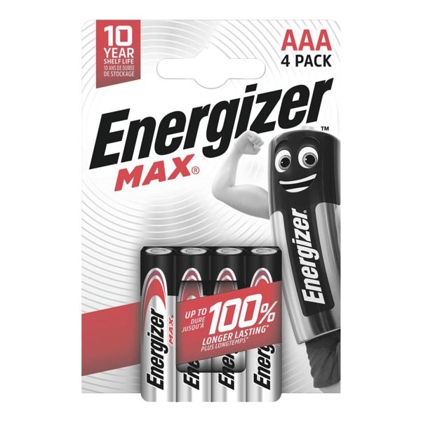 Pak met 4 batterijen »Max Alkaline« Micro / AAA / LR03