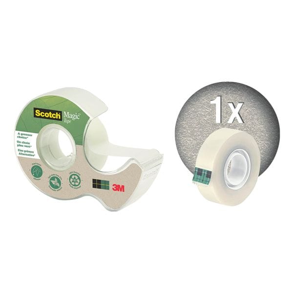 Handafroller incl. 1 rol Magic Tape »A greener Choise«