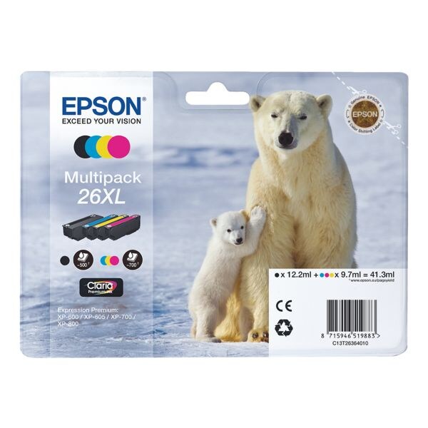 Set inktpatronen XL »T263640« Nr. 26XL