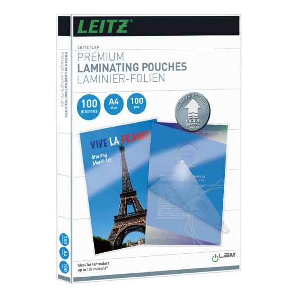 Lamineerhoesjes iLAM Pouch A4 100 stuks 100 mic