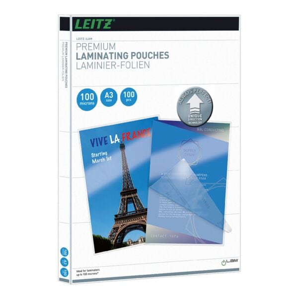 Lamineerhoesjes iLAM Pouch A3 100 stuks 100 mic