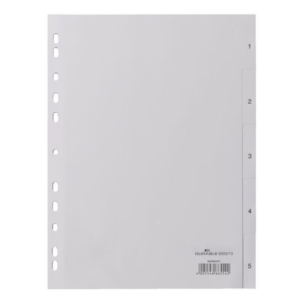 Kunststoftabbladen 1-5 A4