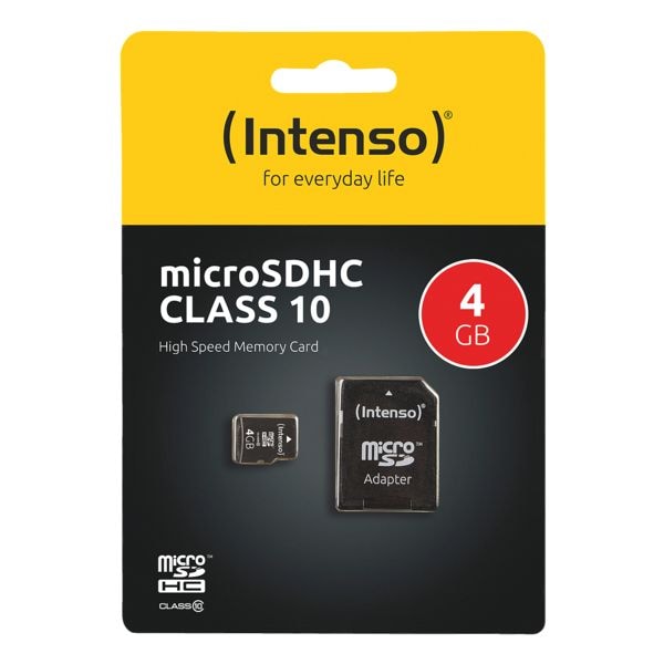 Micro SDHC-geheugenkaart »Intenso Class10 4GB«