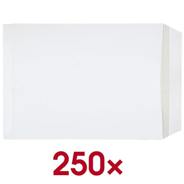 250 verstevigde enveloppen C4 zonder venster, met zelfklevende flap met bescherm