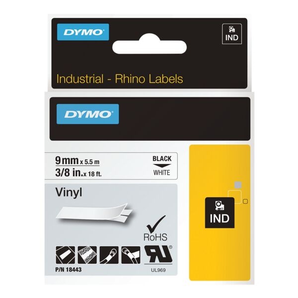 Topprestatie labeltape 9 mm x 5,5 m