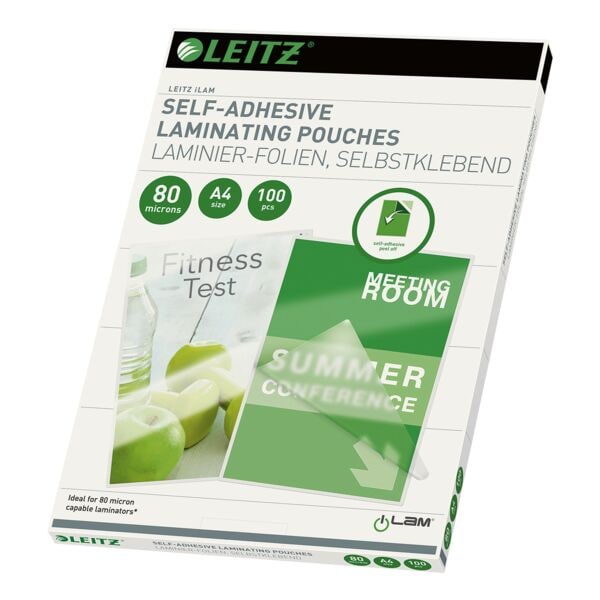 Lamineerfolies A4 100 stuks 80 mic »zelfklevend«