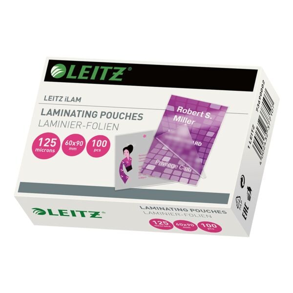 Lamineerfolies iLAM Pouch speciaal formaat (90x60 mm) 100 stuks 125 mic