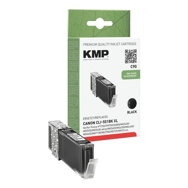 Inktpatroon vervangt Canon »CLI-551BK XL«