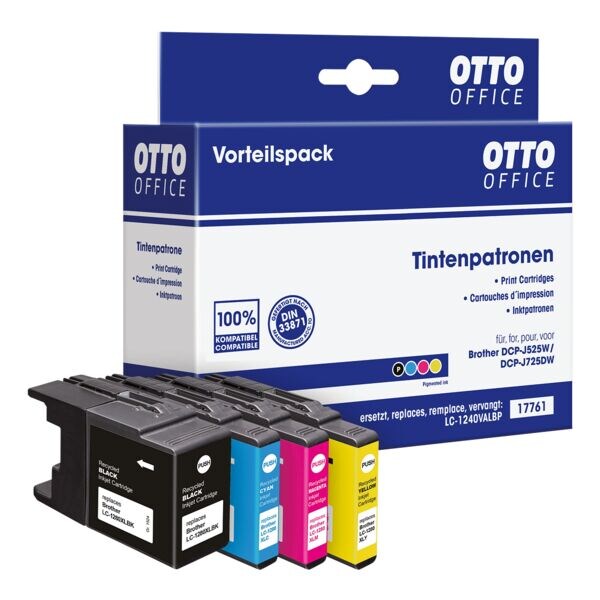 Inktpatronenset vervangt Brother »LC1240«