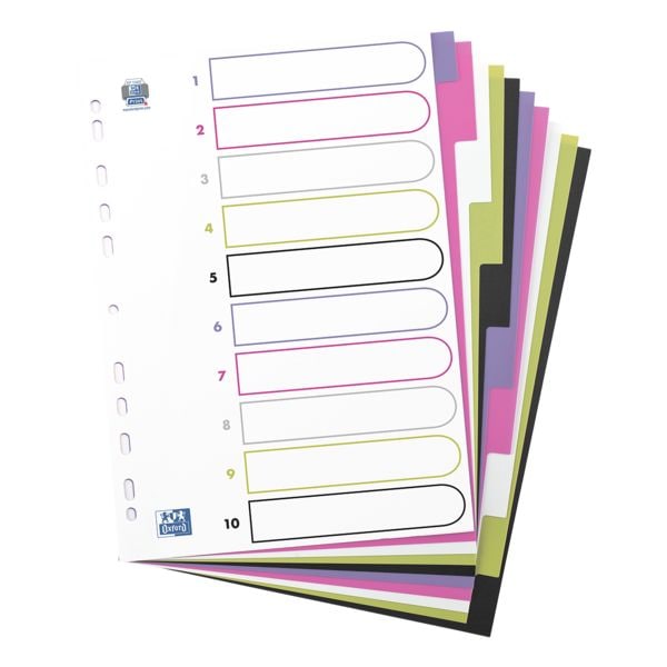 Kunststoftabbladen »MyColour« 10-delig 400004810 blanco A4