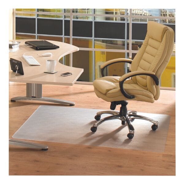 Bureaustoelmat 116x150 cm, rechthoek, voor harde vloeren