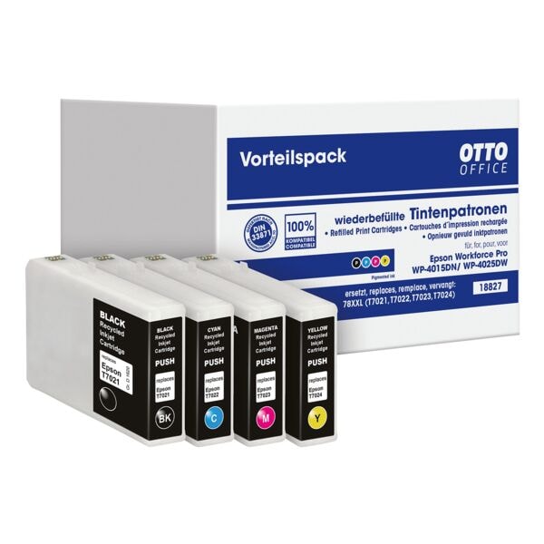 Inktpatronenset vervangt Epson »T702-Set«