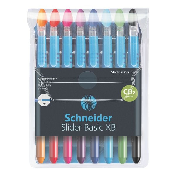 Pak van 8 balpennen »Slider XB« 151298