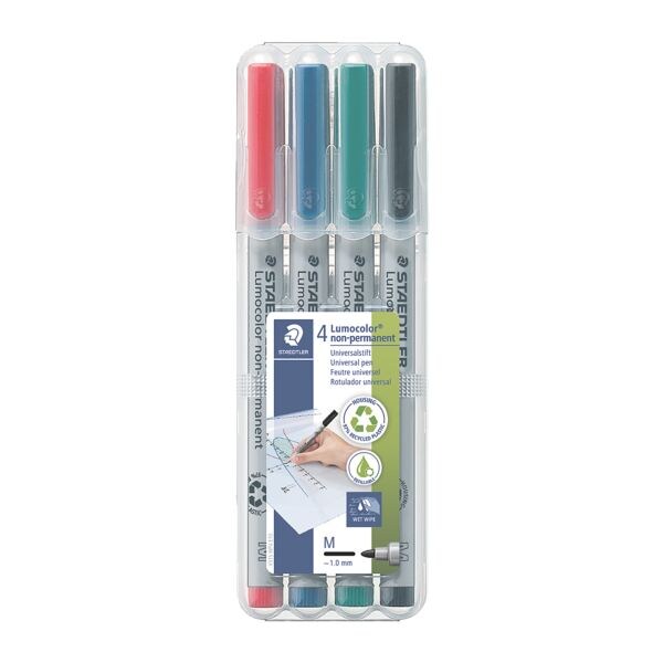 Set van 4 universele stiften »Lumocolor non-permanent«