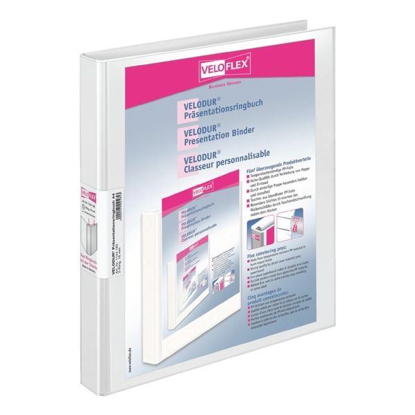 Presentatieringmap »Velodur&reg; 11441« 2 ringen, A4, rugbreedte 20 mm