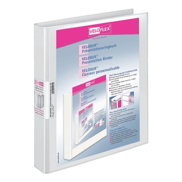 Presentatieringmap »Velodur&reg; 11431« 2 ringen, A4, rugbreedte 40 mm