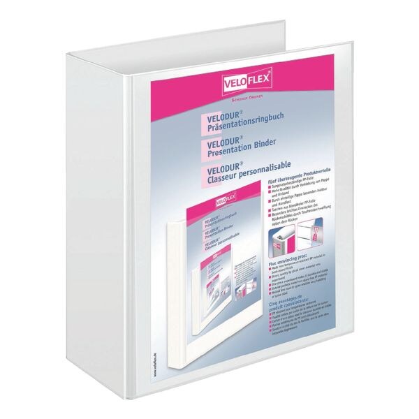 Presentatieringmap »Velodur&reg; 11421« 2 ringen, A4, rugbreedte 85 mm