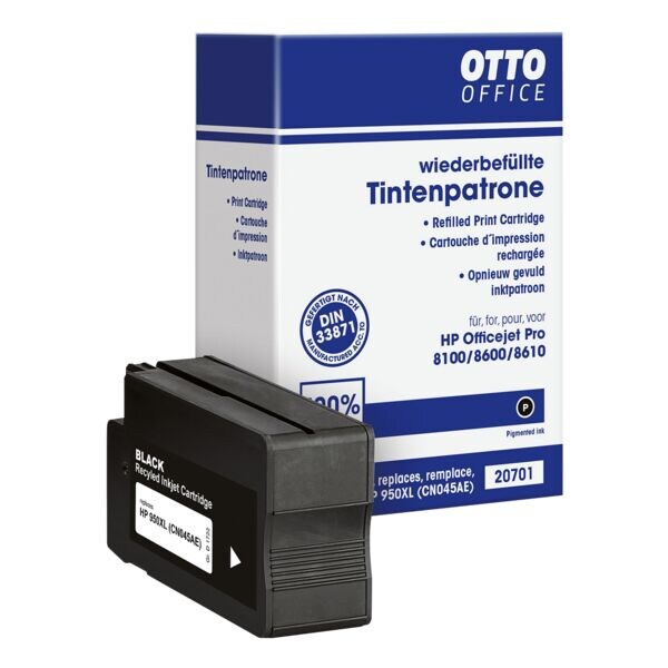 Inktpatroon vervangt Hewlett Packard »CN045AE« Nummer950XL