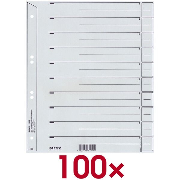 Tabbladen »1650« 200 g/m² - 100 stuks