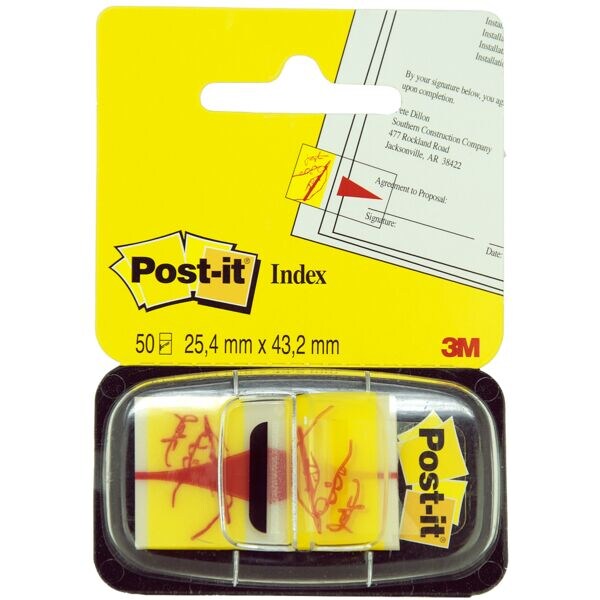 Indexstroken »Index« handtekening 43,2 x 25,4 mm