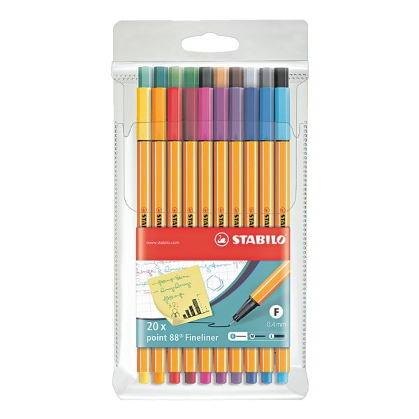 Pak van 20 fineliners »point 88 - Kreativ«
