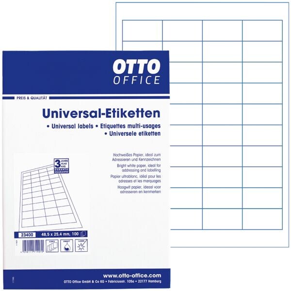 Pak van 4000 universele etiketten