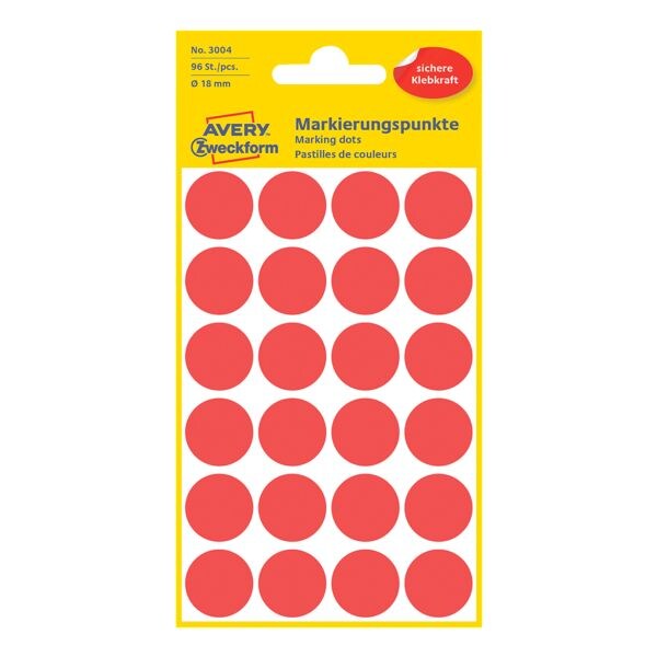 Avery Zweckform markeerpunten - 18 mm Ø - zelfklevend