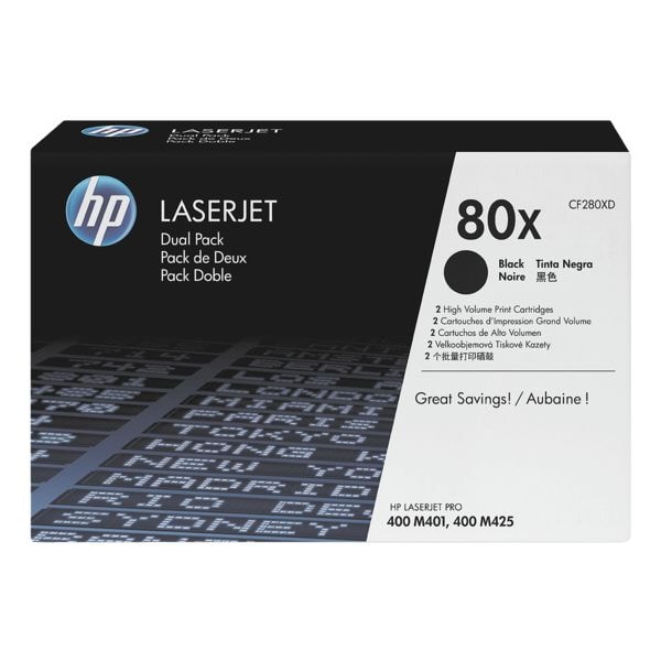 Dubbelpak toner »HP CF280XD« HP 80X