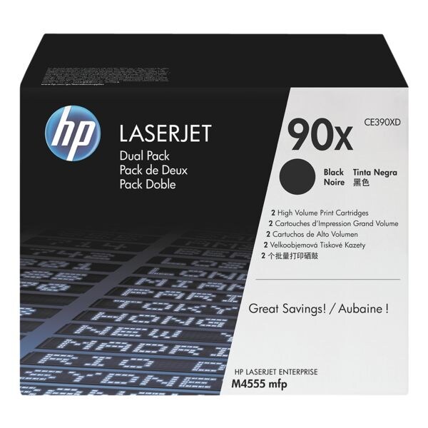 Dubbelpak tonercassettes »HP CE390XD«