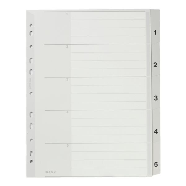 Kunststof tabbladen »1283« 1-5 A4 Maxi