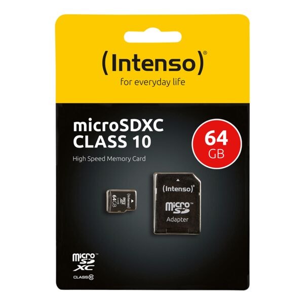 microSDXC-geheugenkaart »Intenso Class10 64GB«