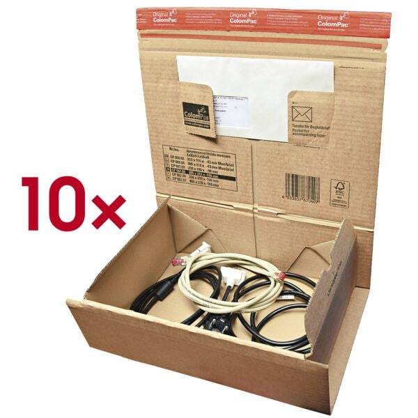 Pakket-verzenddoos 30,5/21,2/11,0 cm - 10 stuks