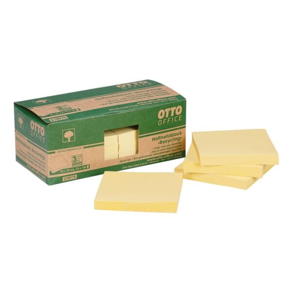 Blok herkleefbare notes »Recycling Notes« 75 x 75 mm, 12 stuks