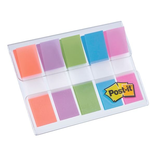 Etui indexstroken »Index Mini« 43,2 x 11,9 mm, gekleurd/transparant