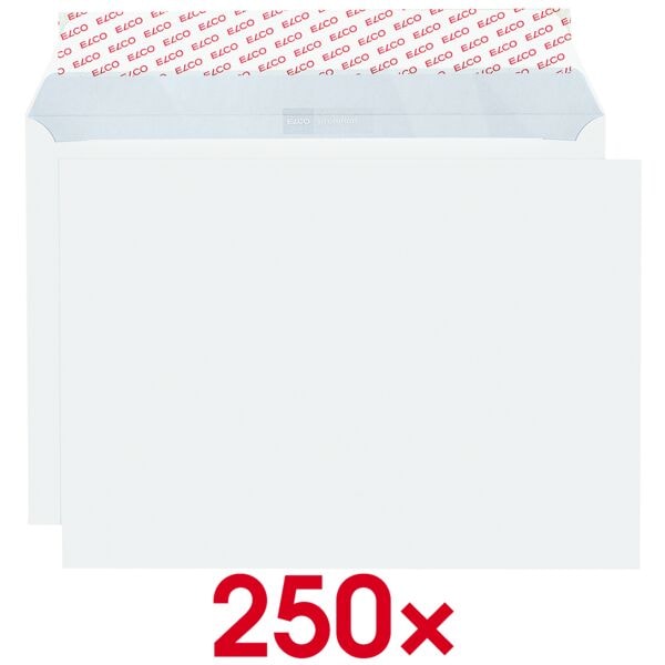 250 zak-enveloppen C4 zonder venster