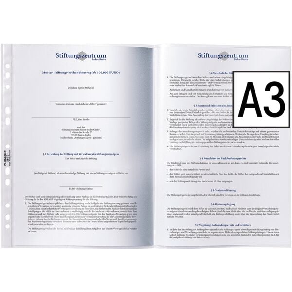 Insteekhoesjes A3 transparant - 50 stuks