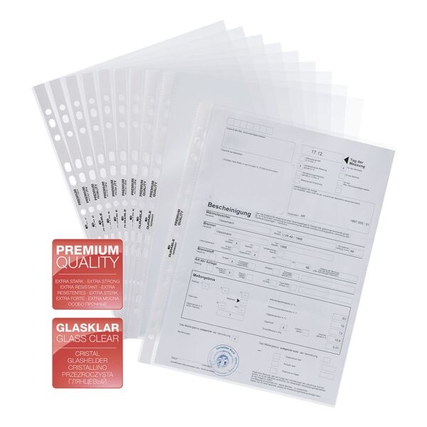 Insteekhoesjes A4 glashelder - 100 stuks