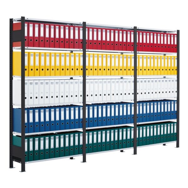 Basis open kast »Duo breed« met 7 legborden